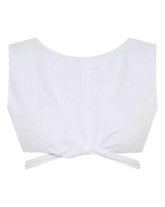 Linen Cropped Top