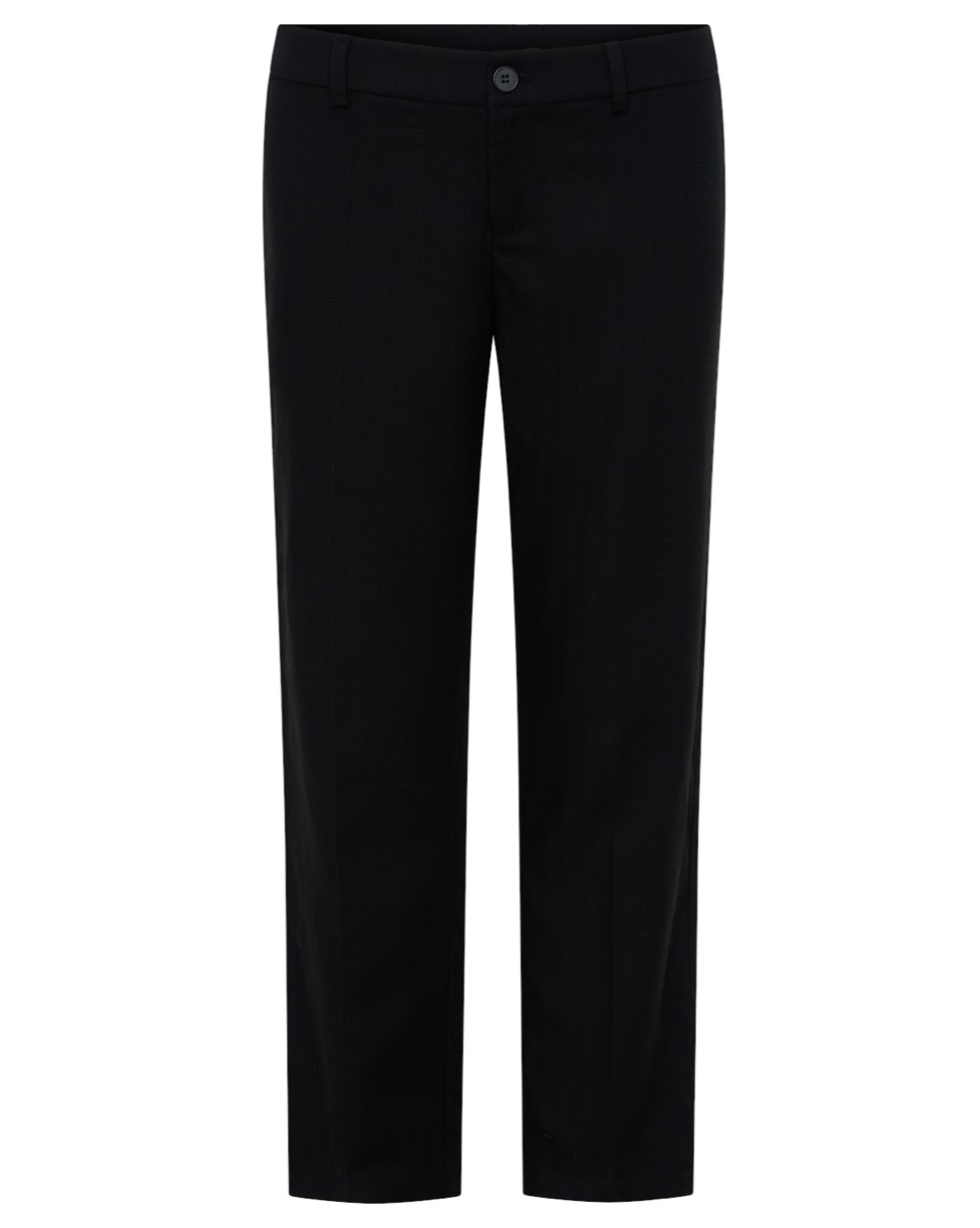 Black Linen Capri Pant