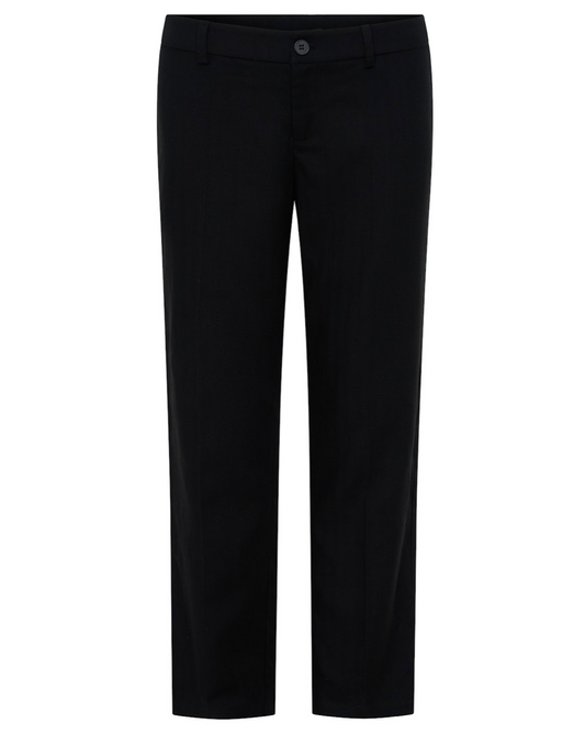 Black Linen Capri Pant