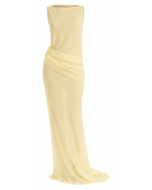 TUSCAN DOUBLE ASYMMETRICAL DRESS